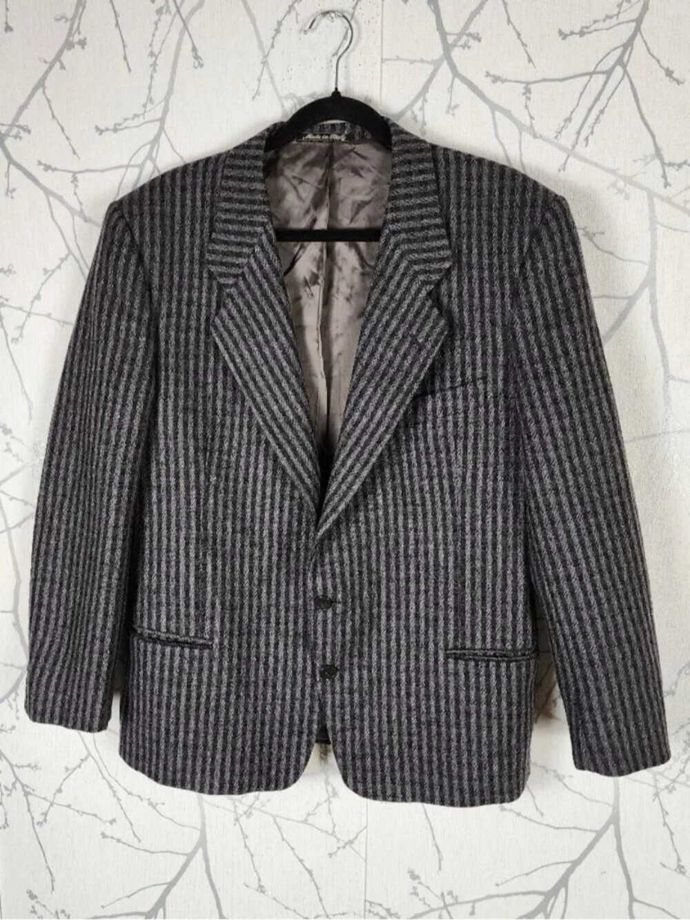 Mani Giorgio Armani 85% Wool 15% Cashmere Tweed Blazer Sport Coat